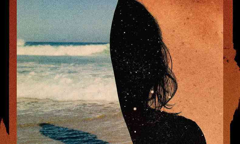 Capa do disco Sob do signo do amor, de Dulce Quental, se divide em duas fotos. Uma mostra praia em dia de sol. A outra mostra o perfil de mulher 