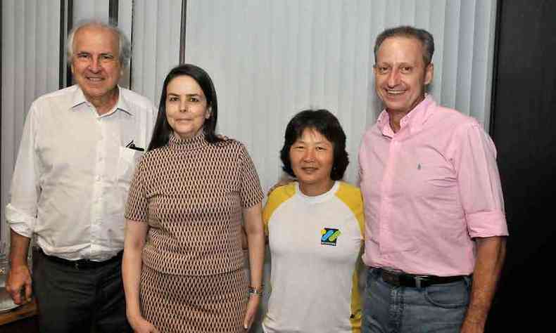 Na reunio do comit, Rubens Menin, Rachel Gaetani, Leila Abe e Eloi Oliveira(foto: marcos vieira/em/d.a press)