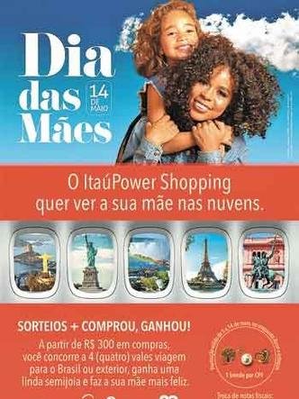 No ItaúPower Shopping, além de joias, as mães concorrem a viagens no Brasil e no exterior(foto: ItaúPower/Divulgação ) Dia das Mães no ItaúPower Shopping