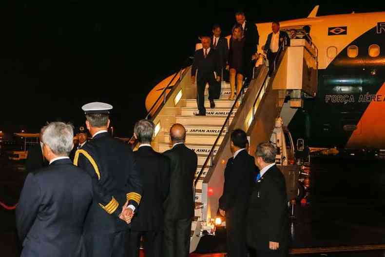 Presidente Michel Temer est em Tquio, no Japo, onde chegou acompanhado da primeira-dama Marcela Temer (foto: Beto Barta/PR)