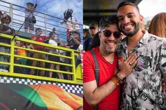Jean Wyllys e Fábio Félix na Parada LGBT+ de Brasília
