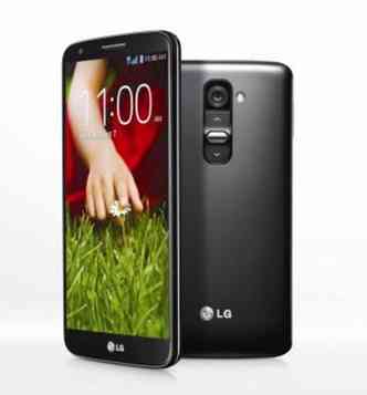 A arte promocional do LG G2, com os botes na parte de trs (foto: LG Electronics)