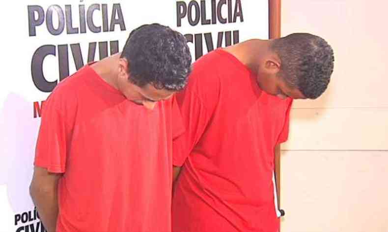 Os dois suspeitos de atear fogo no nibus negaram o crime(foto: TV Alterosa/Reproduo)