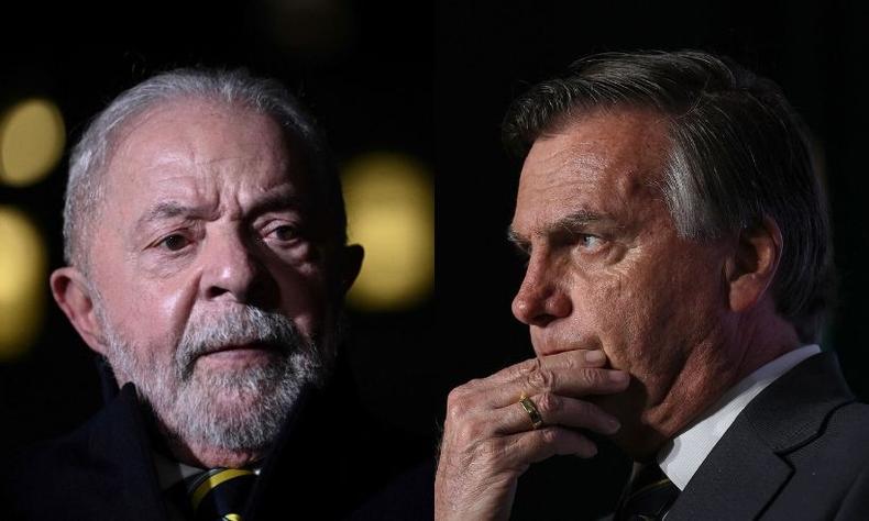 Montagem: Lula x Bolsonaro