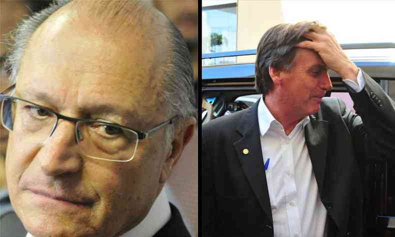 Geraldo Alckmin e Jair Bolsonaro foram alvo, at o momento, do maior nmero de 