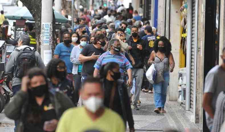 Resultado das vendas no Dia dos Pais alegrou comerciantes em Belo Horizonte (foto: Gladyston Rodrigues/EM/D.A Press)