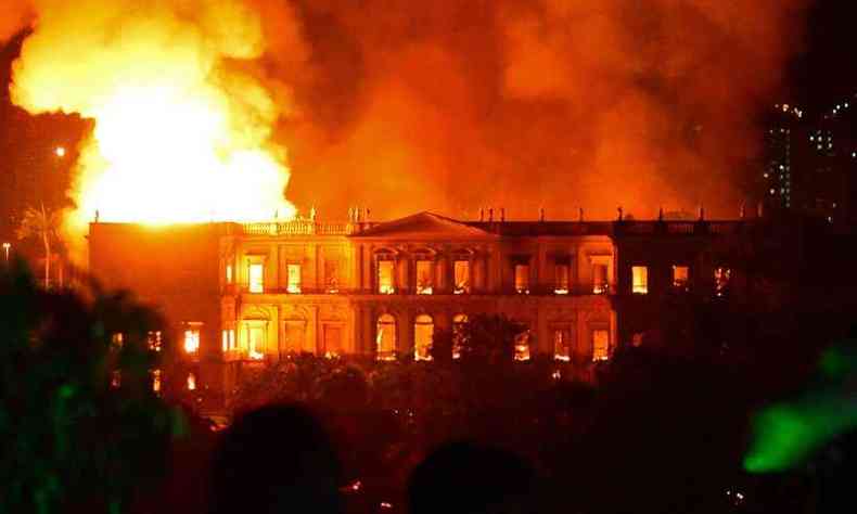 Criao de fora-tarefa acontece depois do incndio que destruiu o Museu Nacional, no Rio de Janeiro(foto: AFP/STR)