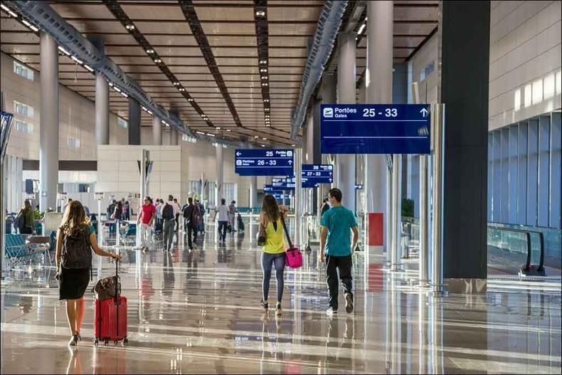 Aeroporto Internacional de BH tem capacidade para transportar at� 22 milh�es de passageiros por ano (foto: BH Airport/divulga��o)