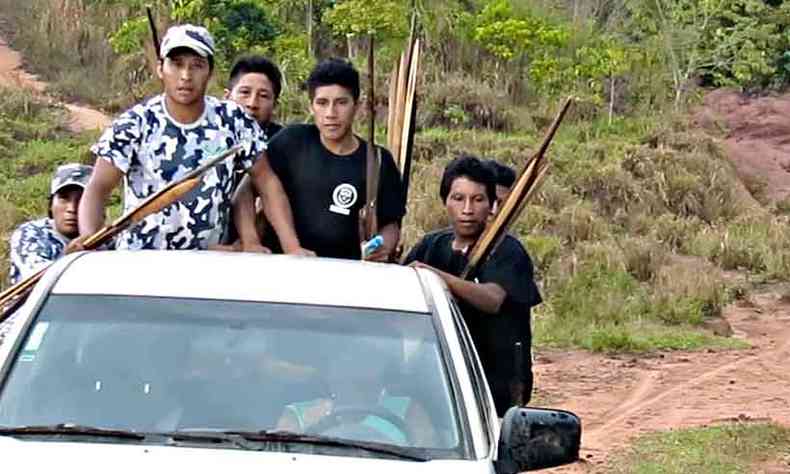 Filme 'Guardies da floresta' mostra a luta dos guajajaras e aw-guajs por suas terras(foto: Youtube/reproduo )