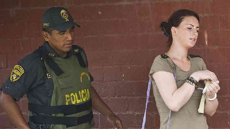 Michaella McCollum foi presa por tentar contrabandear 11 quilos de cocana para fora do Peru(foto: Getty Images)
