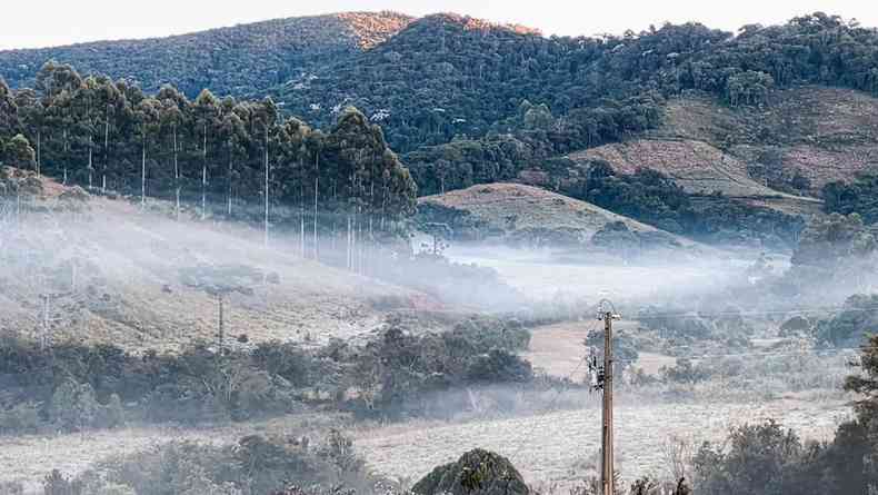 Geada em Maria da Fé, Sul de Minas