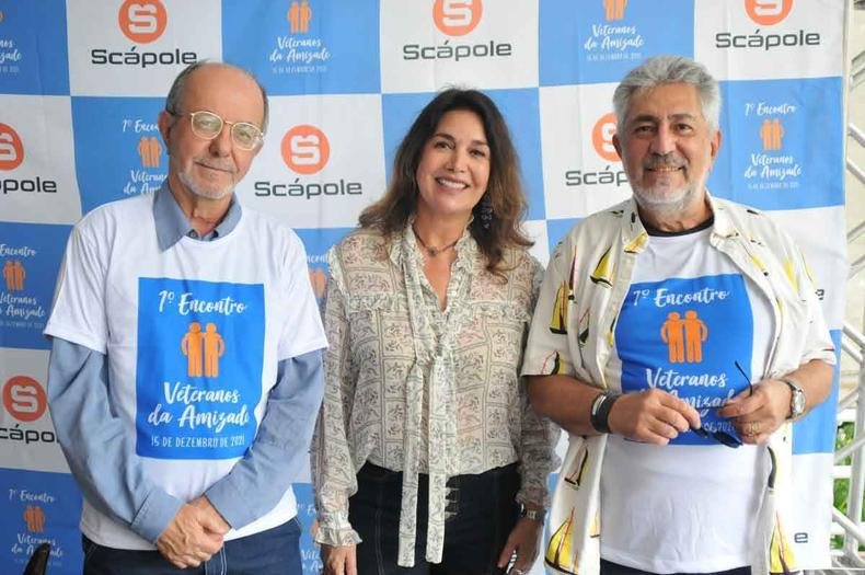 Cefas Meira, Sarah Santarosa e Marco Falabella