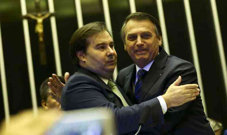 Maia reagiu aos discursos de Bolsonaro e Paulo Guedes(foto: Marcelo Camargo/Agncia Brasil)
