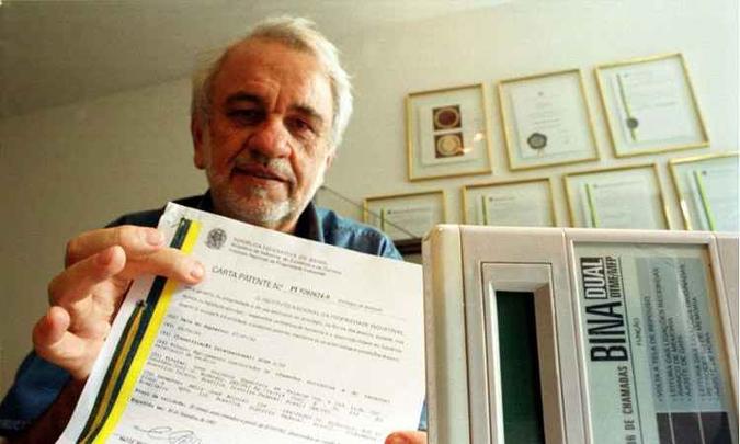 Nélio José Nicolai, o inventor do Bina, morre aos 77 anos (foto: Edilson Rodrigues/CB/DA Press) Nélio José Nicolai, o inventor do Bina, morre aos 77 anos (foto: Edilson Rodrigues/CB/DA Press)
