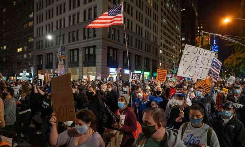 Protesto nos Estados Unidos (foto: David Dee Delgado / GETTY IMAGES NORTH AMERICA / Getty Images via AFP )