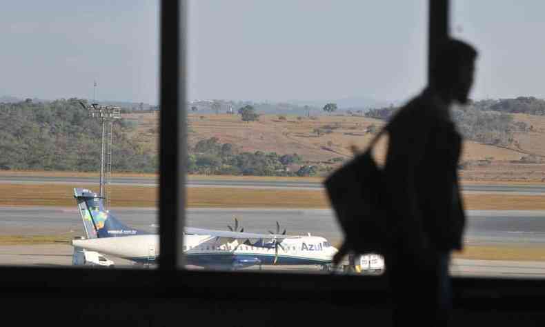 Vista do Aeroporto de Confins, em Belo Horizonte