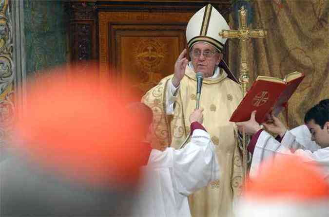 Papa Francisco entrou para o seminrio para se tornar o primeiro papa latino(foto: REUTERS/Osservatore Romano )