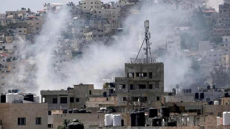 Jenin é uma área densamente povoada(foto: EPA) Prédios em Jenin