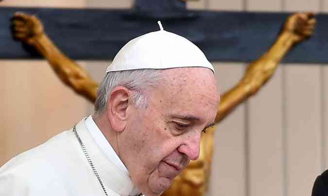 Papa Francisco alertou que no se deve confundir a piedade com a comiserao hipcrita(foto: AFP / GABRIEL BOUYS )