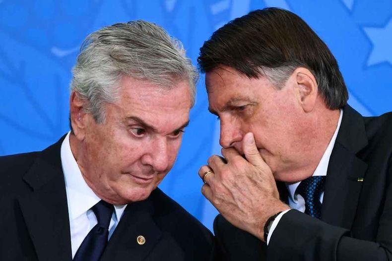 O ex-presidente Collor e Jair Bolsonaro no Palácio do Planalto(foto: EVARISTO SÁ/AFP) Ex-presidente Collor e Jair Bolsonaro