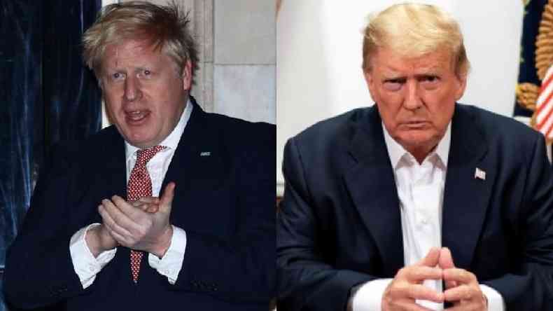 Trump e Boris Johnson tm muito em comum(foto: Reuters/ EPA)