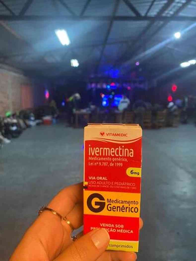 Caixa de ivermectina foi encontrada juntamente com drogas (foto: Andria Copini/Divulgao)