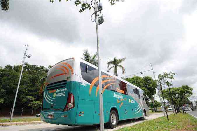 A BHTrans no informou quando o equipamento vai entrar em operao no corredor do Move(foto: Leandro Couri/EM/D.A Press)