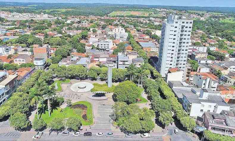 Vista da cidade de Curvelo