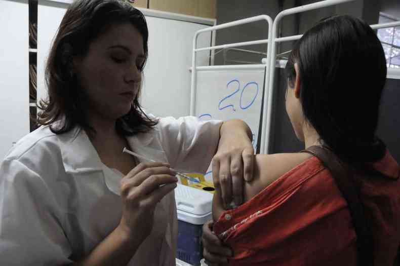 Campanha de vacinao foi antecipada neste ano(foto: Paulo Filgueiras/EM/D.A Press)
