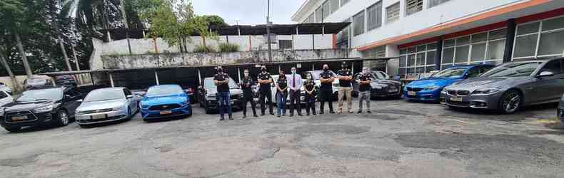 Equipe da Polcia Civil responsvel por desarticular quadrilha