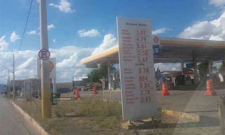 Em Montes Claros,gasolina aditivada chega a R$ 5,24 no carto(foto: Luiz Ribeiro/EM/D.A Press)