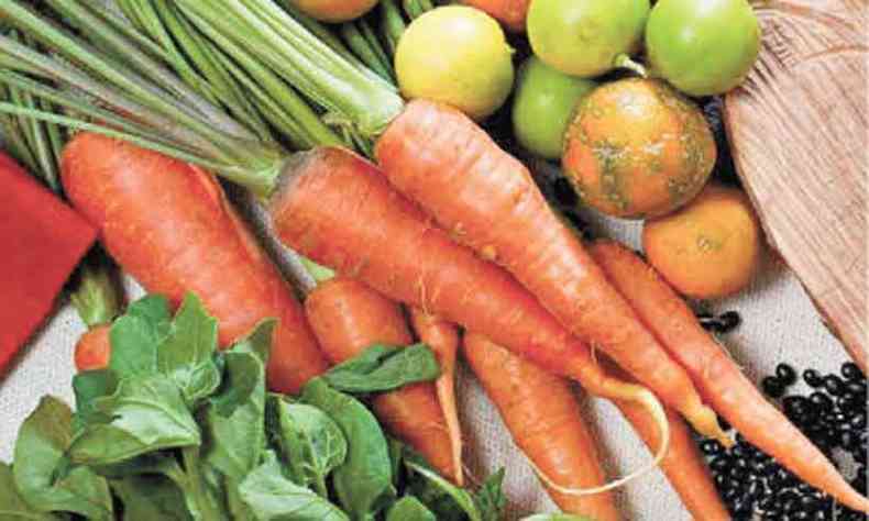 Frutas, legumes e vegetais ajudam a eliminar toxinas(foto: Mesa Brasil/Divulgao)