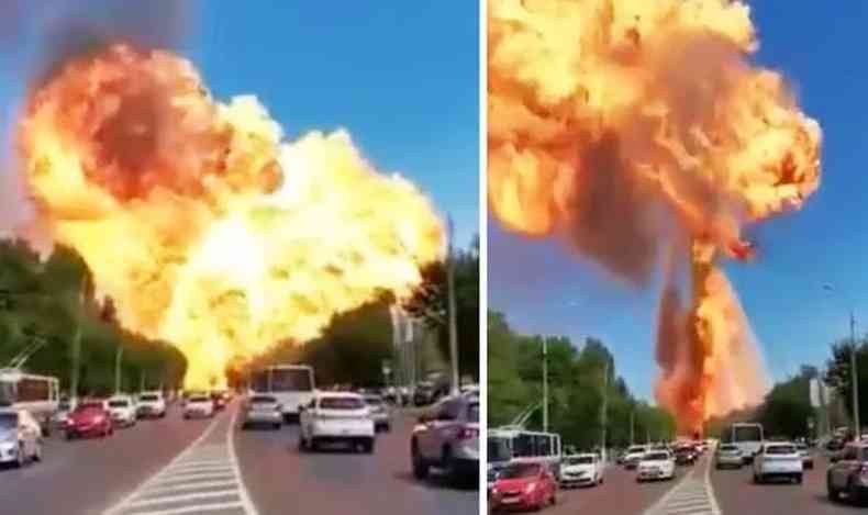 Grande exploso em Volgogrado, na Rssia, deixa 13 feridos(foto: Reproduo)