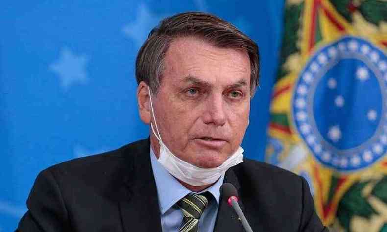 Bolsonaro voltou a criticar os gestores municipais e estaduais que adotam o lockdown como medida de preveno do coronavrus (foto: Agncia Brasil/Reproduo)