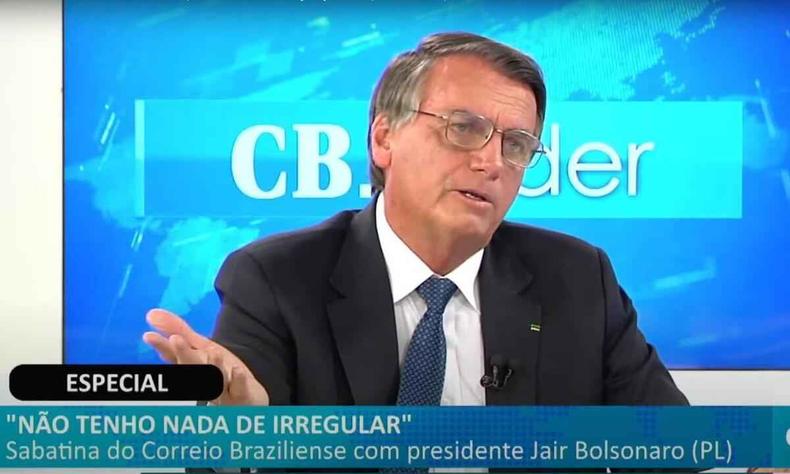 Bolsonaro em sabatina do Correio Braziliense