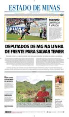 Confira a Capa do Jornal Estado de Minas do dia 23/10/2017