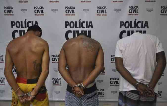 O grupo foi apresentado pela Polcia Civil na tarde desta quinta-feira(foto: Polcia Civil / Divulgao)