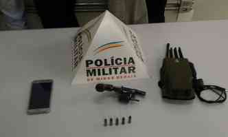 Polcia apreendeu revlver com bandidos(foto: Paulo Filgueiras/EM/D.A PRESS)