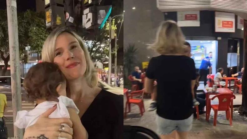 Print do v�deo de Joss com sua filha em BH