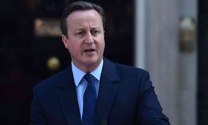 O primeiro-ministro britnico, David Cameron, fala aps referendo optar por sair da UE(foto: AFP / BEN STANSALL )