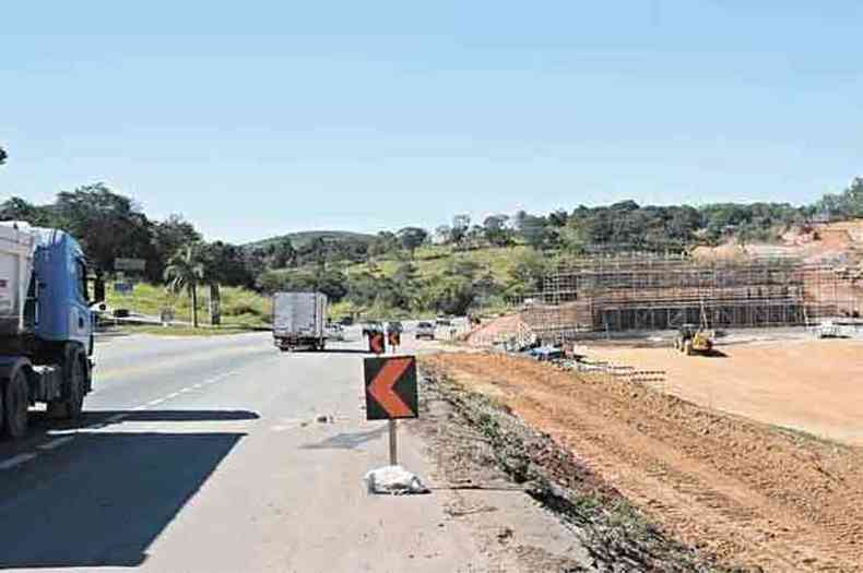 Trecho da BR-381 em Baro de Cocais: duplicao da rodovia foi umas das obras afetadas por cortes do governo 