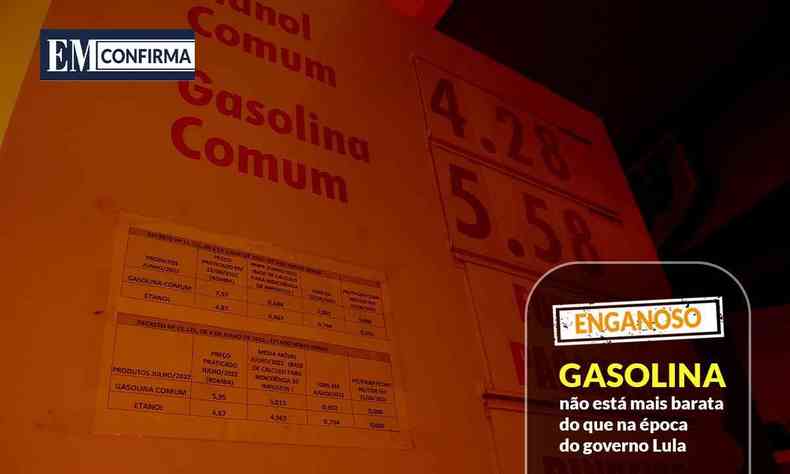 Placa de posto de gasolina, com filtro laranja aplicado