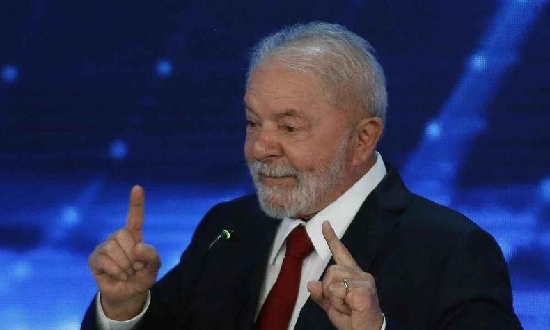 Lula afirmou, durante o debate realizado na Bandeirantes, que foi inocentado pela ONU(foto: Miguel SCHINCARIOL / AFP) Lula