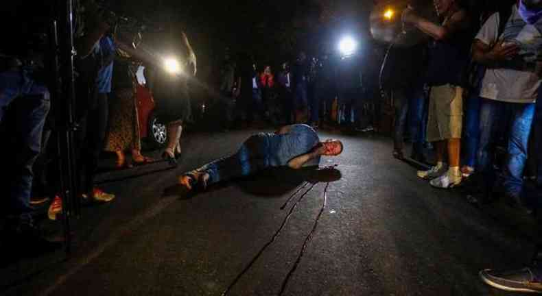 O empresrio empurrado por um petista teve traumatismo craniano(foto: Miguel Schincariol/AFP)