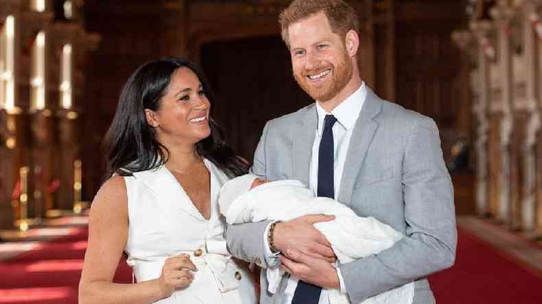 O primeiro filho do casal, Archie, nasceu em maio de 2019(foto: Getty Images)