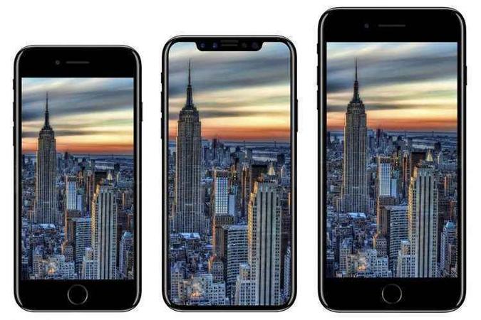 Possíveis versões do iPhone 8, iphone X e do iPhone 8 Plus(foto: Reprodução de internet) Possíveis versões do iPhone 8, iphone X e do iPhone 8 Plus(foto: Reprodução de internet)