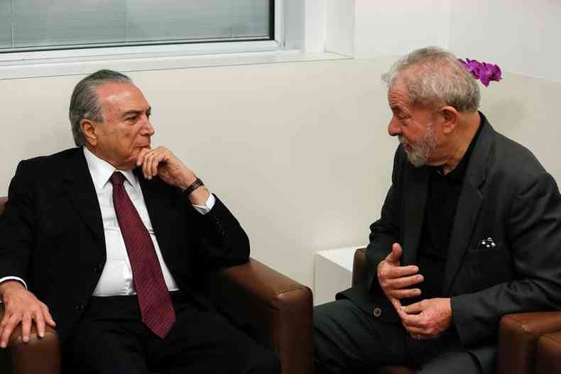 Temer e Lula j foram aliados polticos, antes do processo que resultou no impeachment de Dilma Rousseff(foto: Beto Barata/AFP)