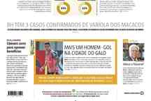 Confira a Capa do Jornal Estado de Minas do dia 04/07/2022