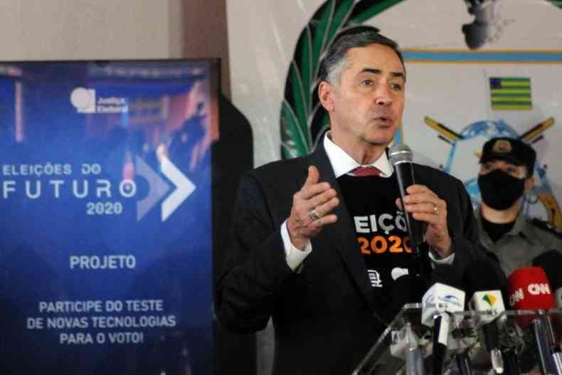 Ministro do STF, presidente do TSE Lus Roberto Barroso(foto: Marcelo Ferreira/CB/D.A Press)