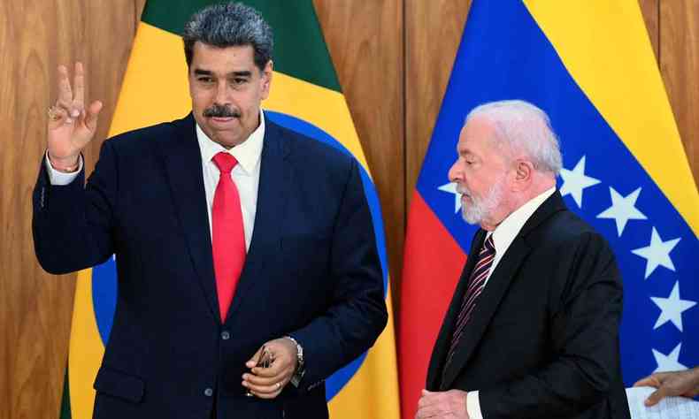 Lula chamou de 'momento histrico' a presena de Nicols Maduro tem territrio brasileiro